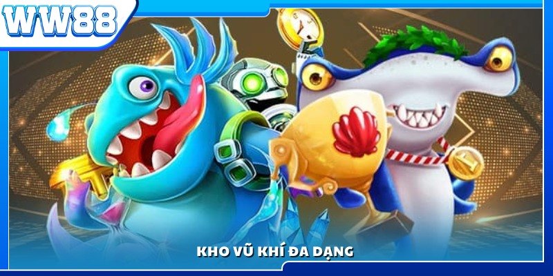 Hệ thống súng và đạn phong phú
